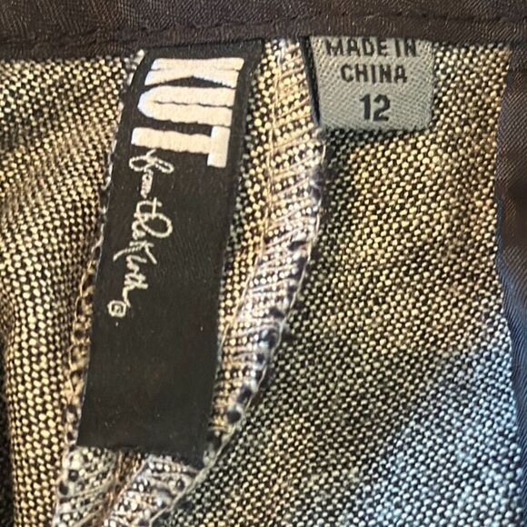 KUT From The Kloth Pants Womens Size 12 Gray Workwear Trousers  SB11801 - Picture 6 of 8